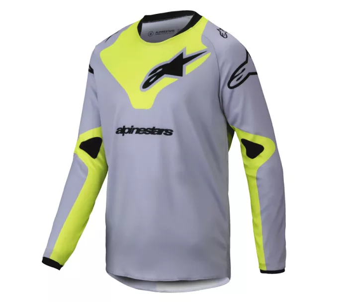 Detský dres Alpinestars Racer Veil grey/yellow fluo