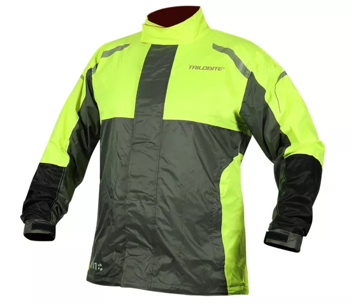 Pláštenka Trilobite Raintec jacket men black/grey/yellow fluo