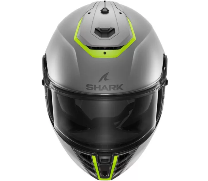 Helma na moto Shark SPARTAN RS BLANK Mat SP Silver Yellow Silver/SYS