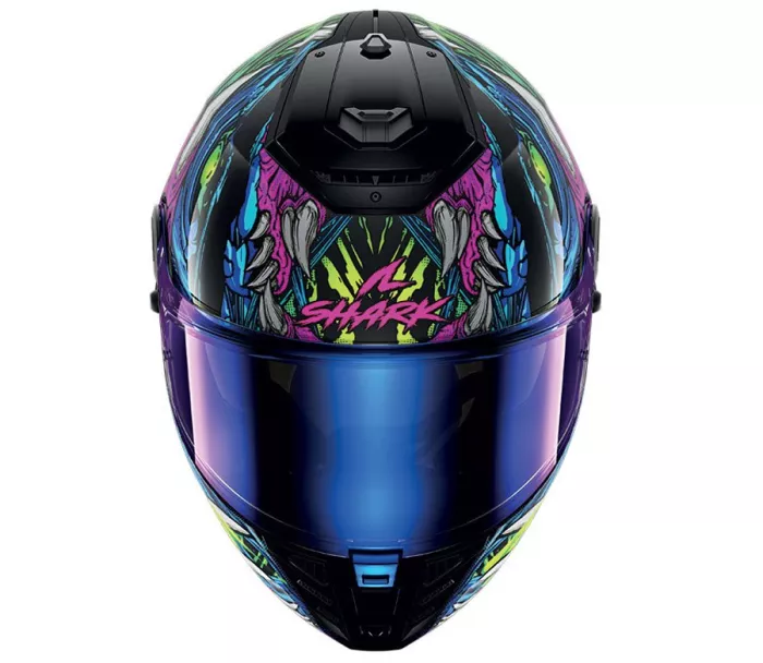 Helma na moto Shark KGV SPARTAN RS SHAYTAN Black Green Violet