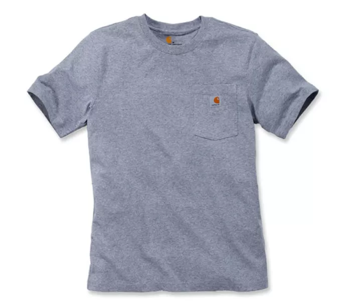 Tričko CARHARTT WORKWEAR POCKET T-SHIRT S/S HEATHER GREY