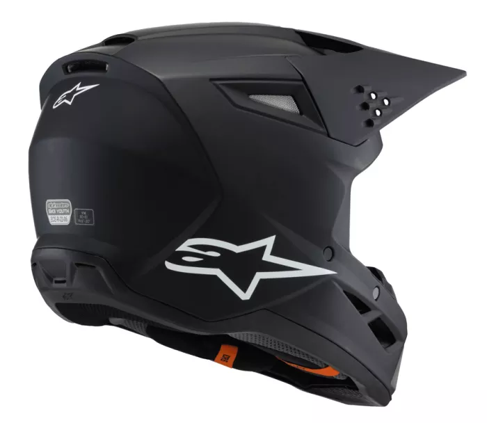 Detská helma Alpinestars SM3 Solid black matt helmet