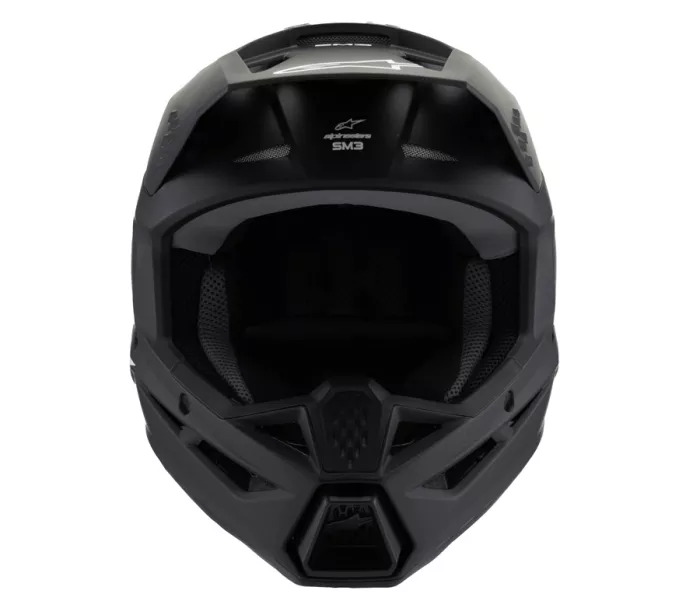 Detská helma Alpinestars SM3 Solid black matt helmet