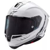 Helma na motocykl Alpinestars Supertech R10 Solid white glossy/black matt