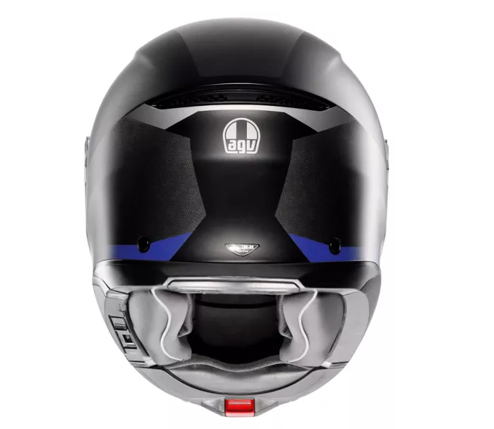 Helma na moto AGV TOURMODULAR E2206 MPLK STRAY BLACK/GREY/BLUE