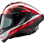 Helma na moto Alpinestars Supertech R10 Team black/carbon red/white glossy