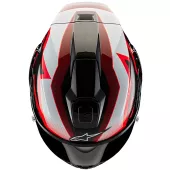 Helma na moto Alpinestars Supertech R10 Team black/carbon red/white glossy