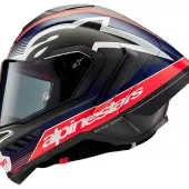 Integrálna helma Alpinestars Supertech R10 Team black/carbon red fluo/dark blue matt