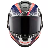 Integrálna helma Alpinestars Supertech R10 Team black/carbon red fluo/dark blue matt