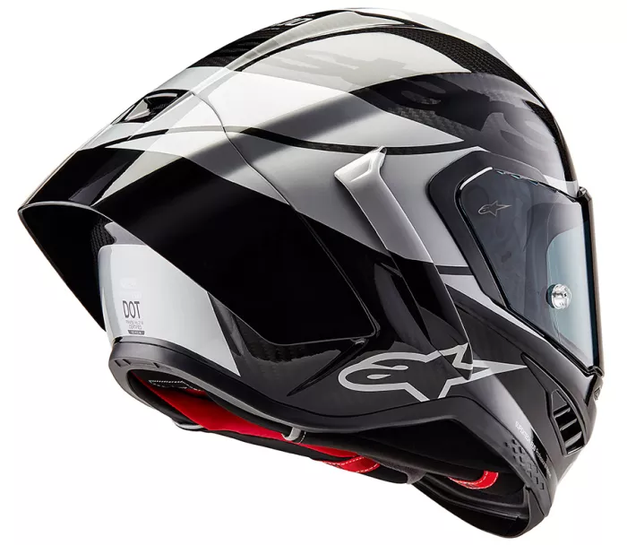 Helma na moto Alpinestars Supertech R10 Element black/carbon silver/black glossy