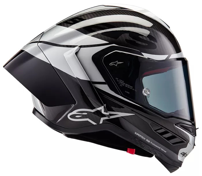 Helma na moto Alpinestars Supertech R10 Element black/carbon silver/black glossy