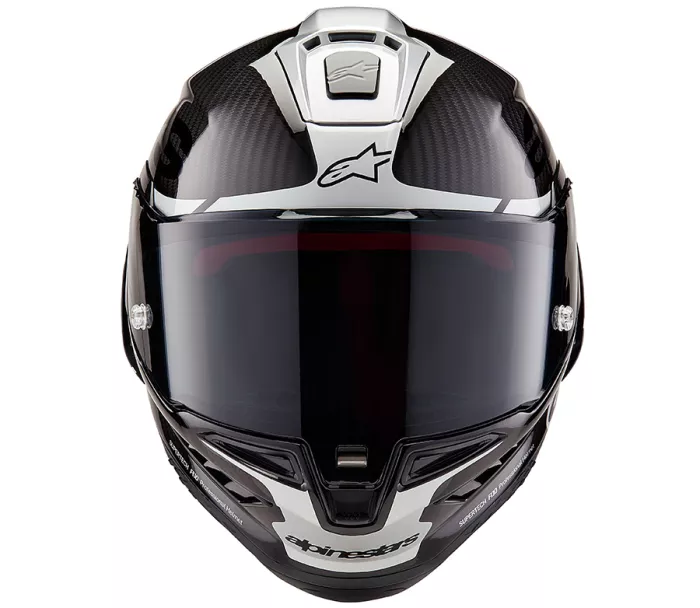 Helma na moto Alpinestars Supertech R10 Element black/carbon silver/black glossy