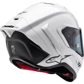 Helma na motocykl Alpinestars Supertech R10 Solid white glossy/black matt