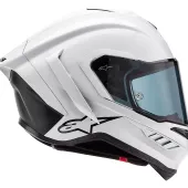 Helma na motocykl Alpinestars Supertech R10 Solid white glossy/black matt