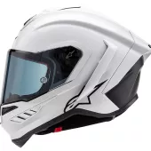 Helma na motocykl Alpinestars Supertech R10 Solid white glossy/black matt