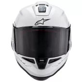 Helma na motocykl Alpinestars Supertech R10 Solid white glossy/black matt