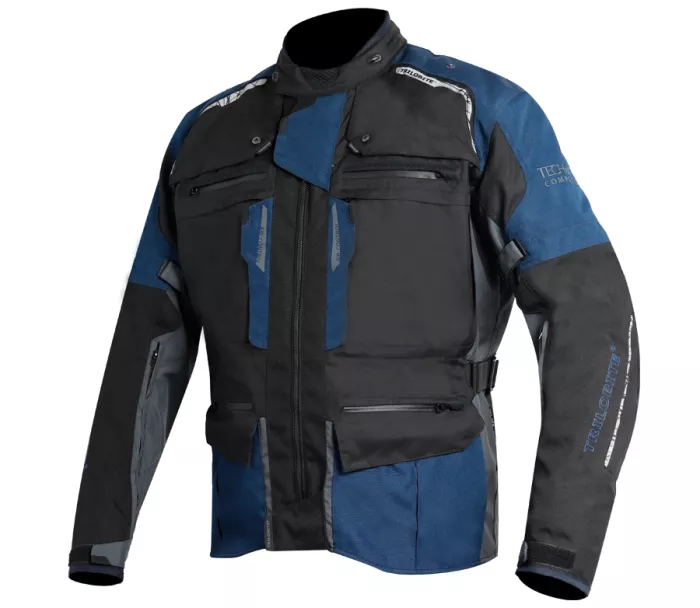 Bunda na moto Trilobite Rideknow Tech-Air black/dark blue/grey