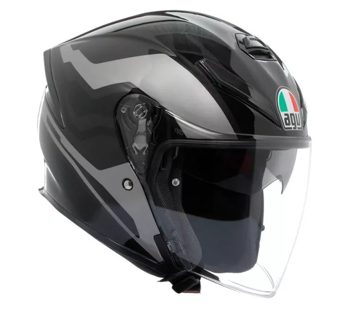 Helma na moto AGV K5 JET EVO ECE 22.06 TUNE GREY/BLACK