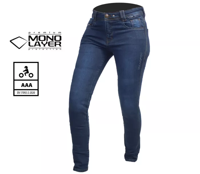 Dámske džínsy Trilobite Uptown skinny fit monolayer AAA blue