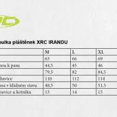 Pláštenka XRC 21103 Irandu black/yellow fluo