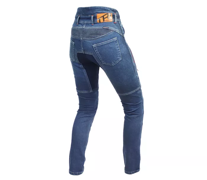 Dámske moto džínsy Trilobite Parado monolayer AAA slim fit blue (predĺžené)