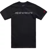 Pánske tričko Alpinestars Linear Wordmark 2.0 CSF black/grey/red