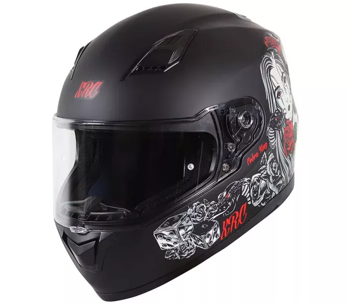 Helma na moto XRC Cobra king matt black/red