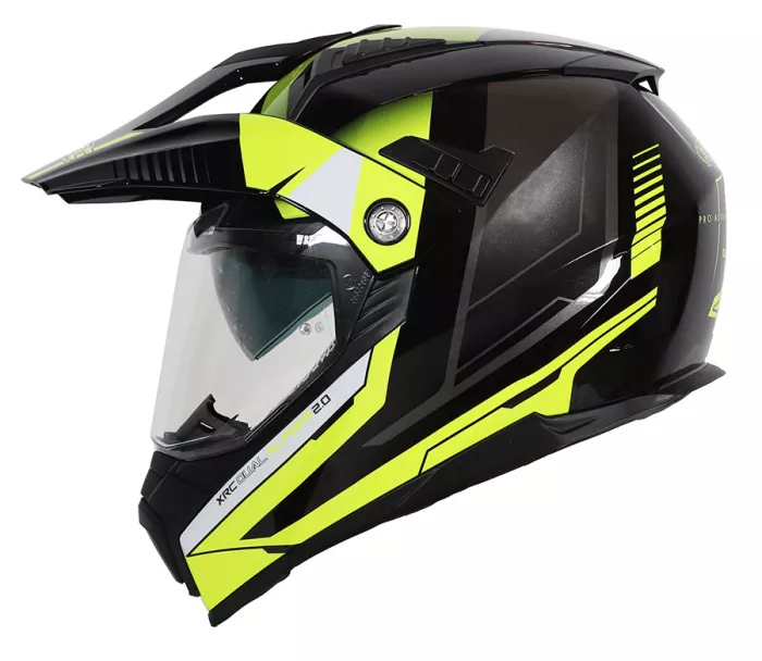 Helma na moto XRC Dual Alpiner 2.0 ECE06 black/fluo yellow