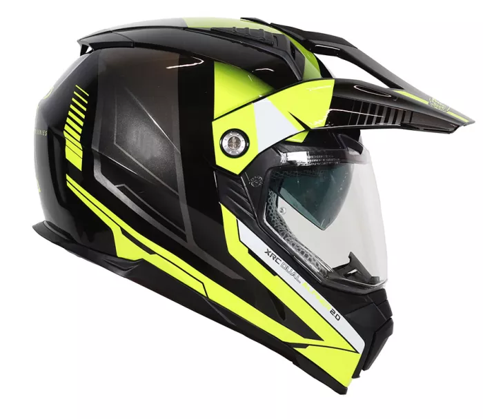 Helma na moto XRC Dual Alpiner 2.0 ECE06 black/fluo yellow