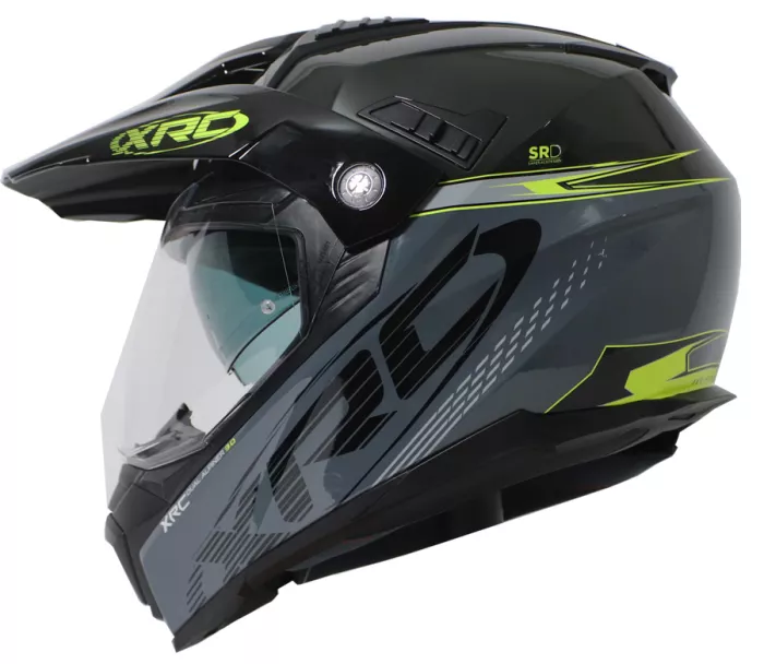 Prilba na moto XRC Dual Alpiner 3.0 dark grey/black/fluo