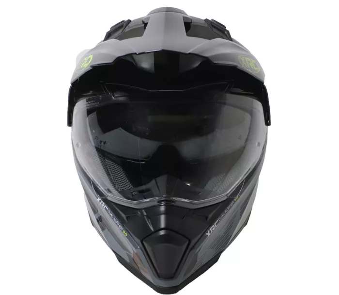 Prilba na moto XRC Dual Alpiner 3.0 dark grey/black/fluo