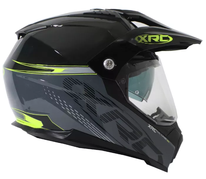 Prilba na moto XRC Dual Alpiner 3.0 dark grey/black/fluo