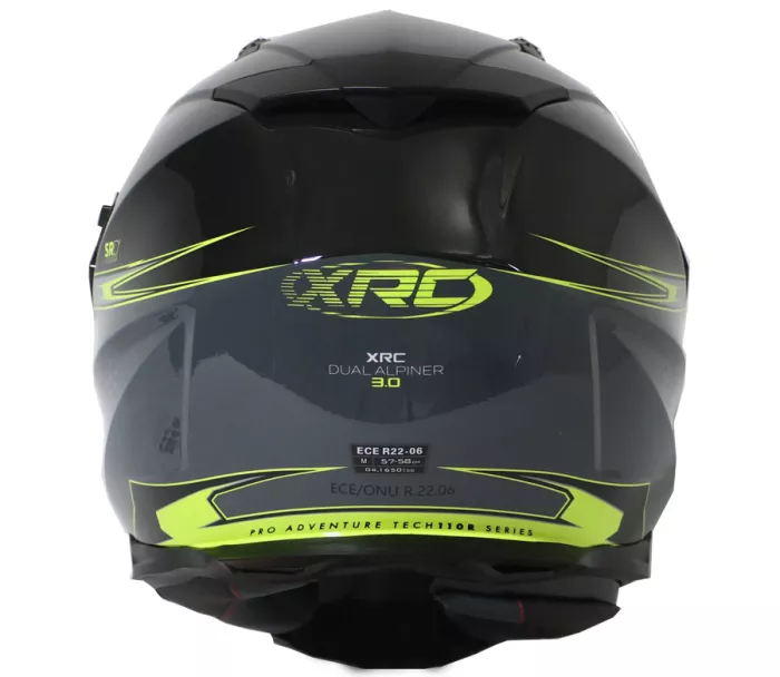 Prilba na moto XRC Dual Alpiner 3.0 dark grey/black/fluo