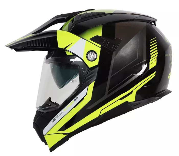 Helma na moto XRC Dual Alpiner 2.0 black/fluo