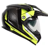 Helma na moto XRC Dual Alpiner 2.0 black/fluo