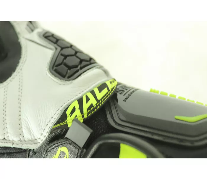 Rukavice na moto XRC HADERG RACE BLK/WHT/FLUO