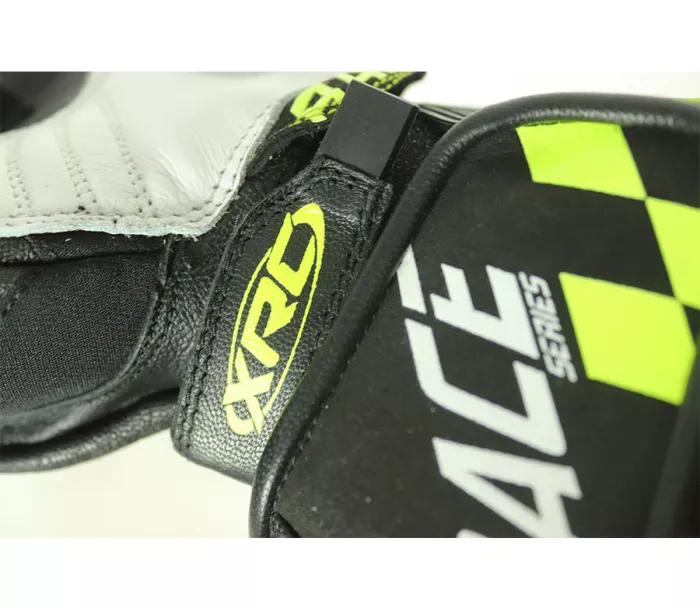 Rukavice na moto XRC HADERG RACE BLK/WHT/FLUO