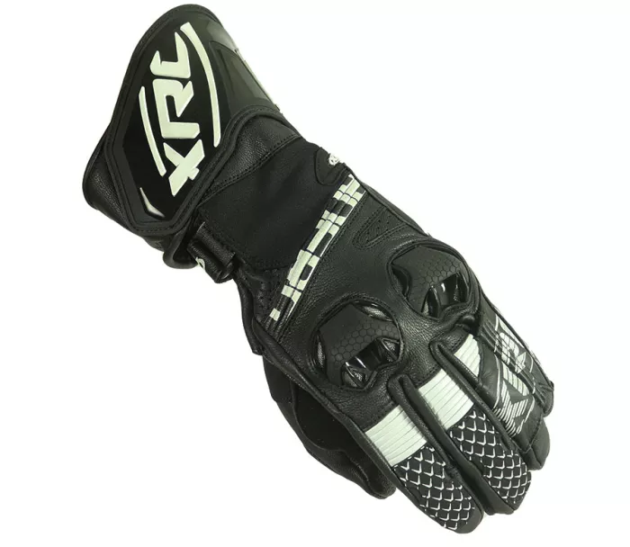 Rukavice na moto XRC HADERG RACE BLK/BLK/WHT