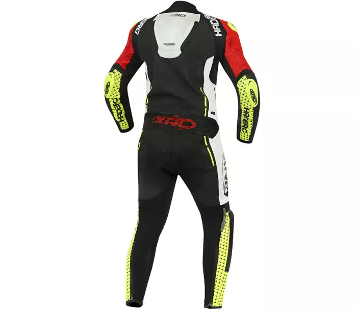 Jednodielna kombinéza XRC Haderg blk / yellow fluo / red - Tech-Air compatible