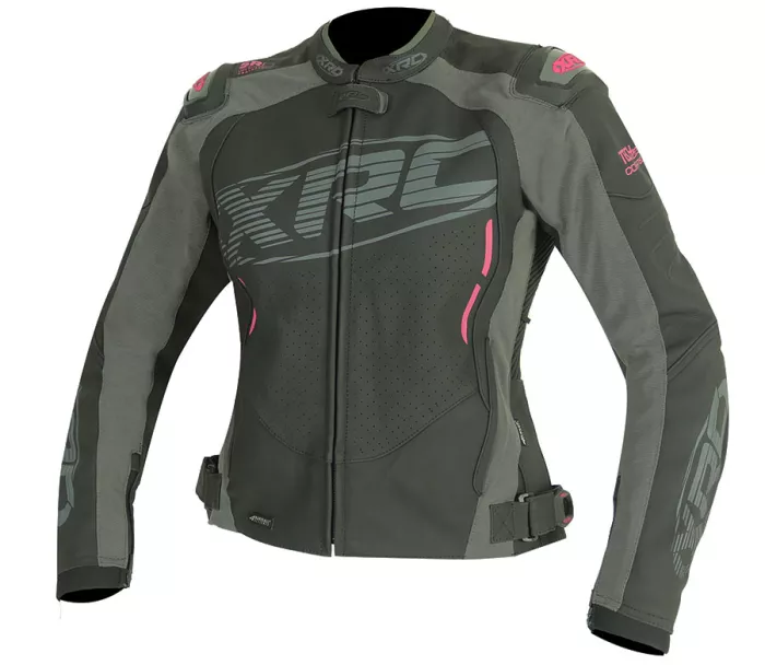 Dámská bunda na moto XRC Haderg 2.0 blk/grey/pink