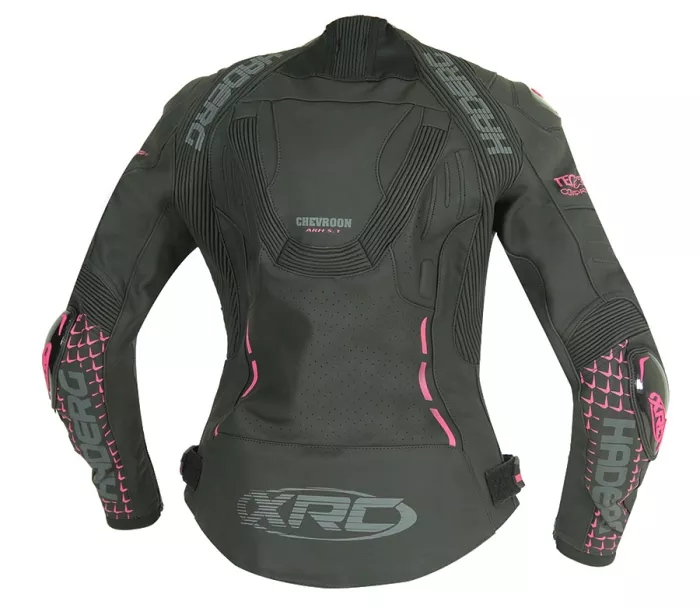 Dámská bunda na moto XRC Haderg 2.0 blk/grey/pink