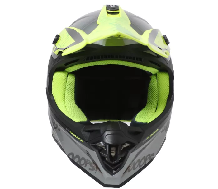 Motokrosová prilba XRC Dousman grey/yellow fluo