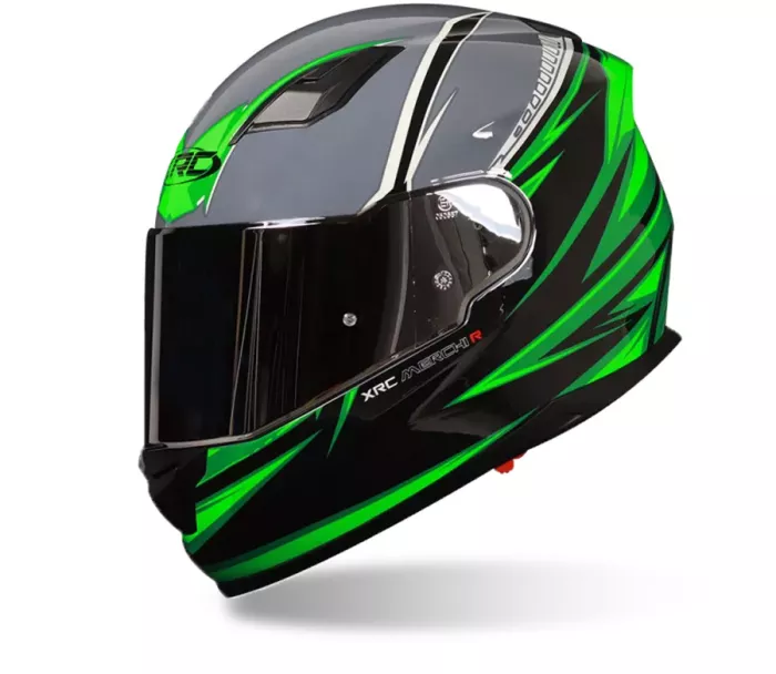 Helma na moto XRC Merchi R black/green/grey