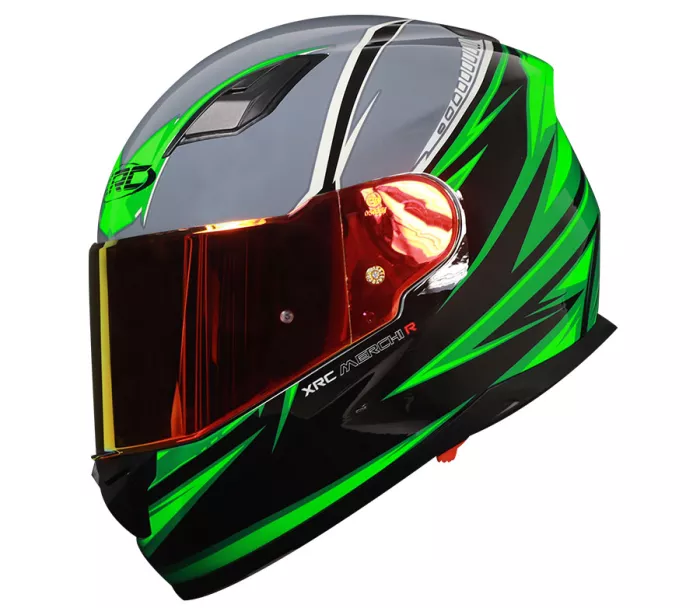 Helma na moto XRC Merchi R black/green/grey