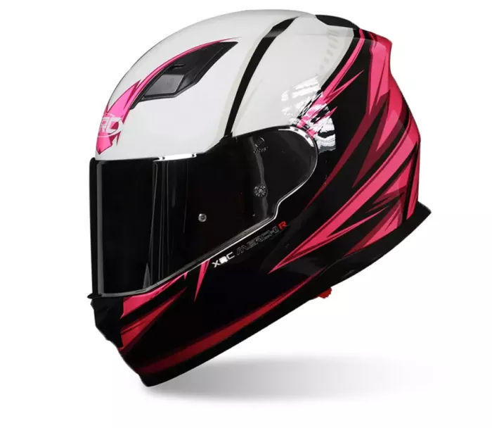 Helma na moto XRC Merchi R black/pink/white