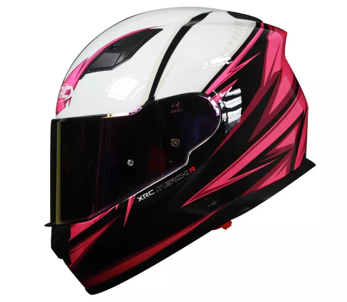 Helma na moto XRC Merchi R black/pink/white