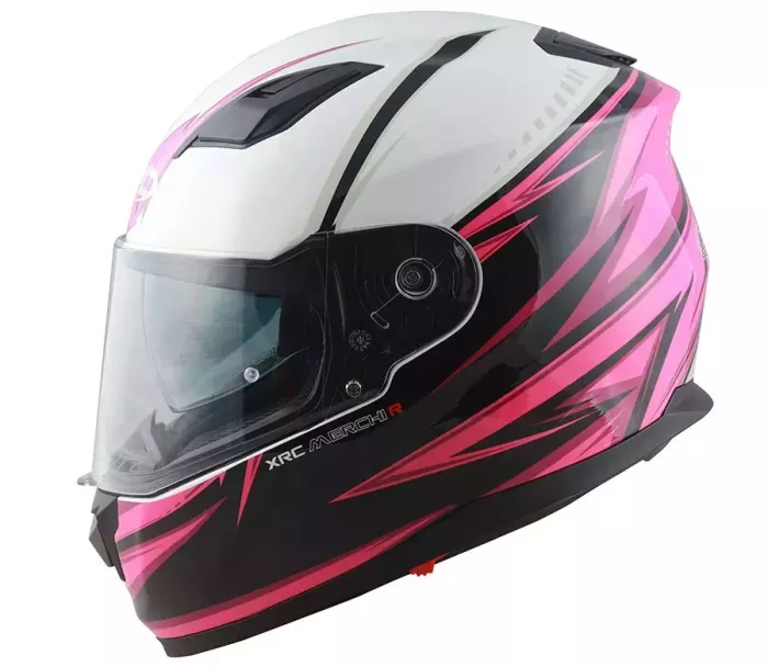 Helma na moto XRC Merchi R black/pink/white