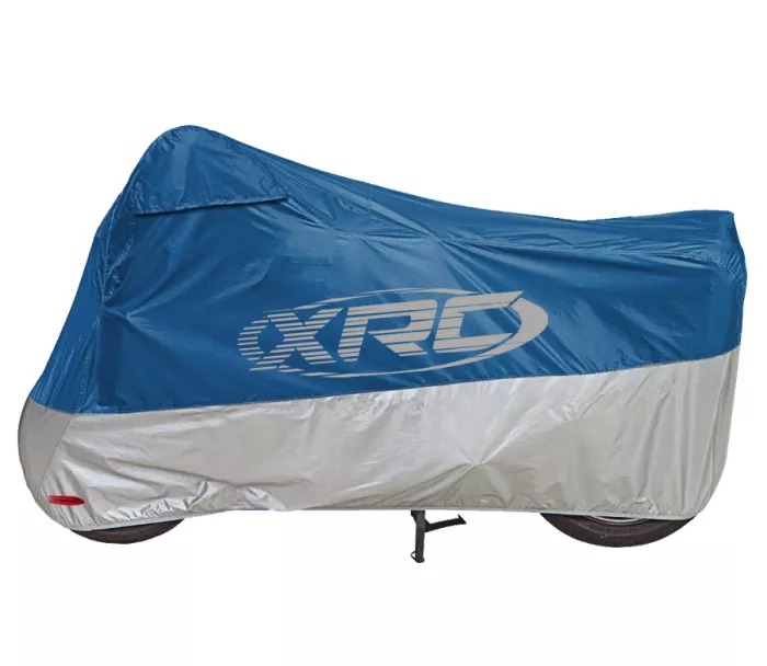 Plachta na moto XRC Indoor blue/silver vel. XL