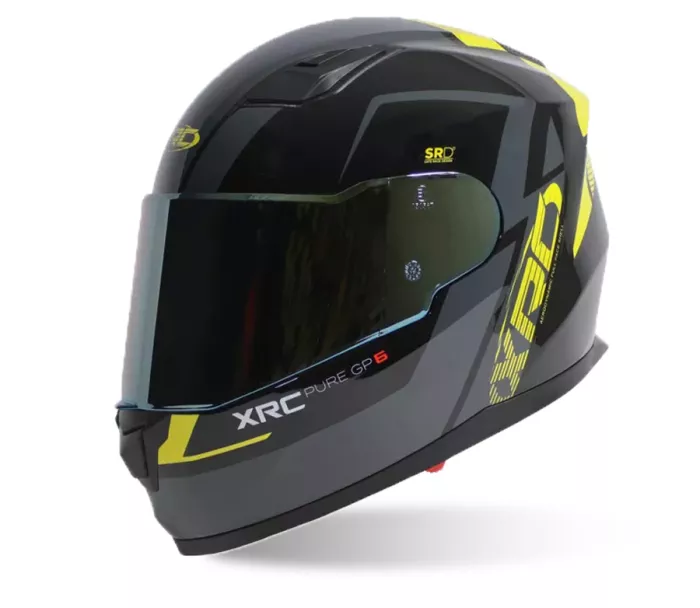 Prilba na motorku RC Pure GP 6 black/yellow fluo