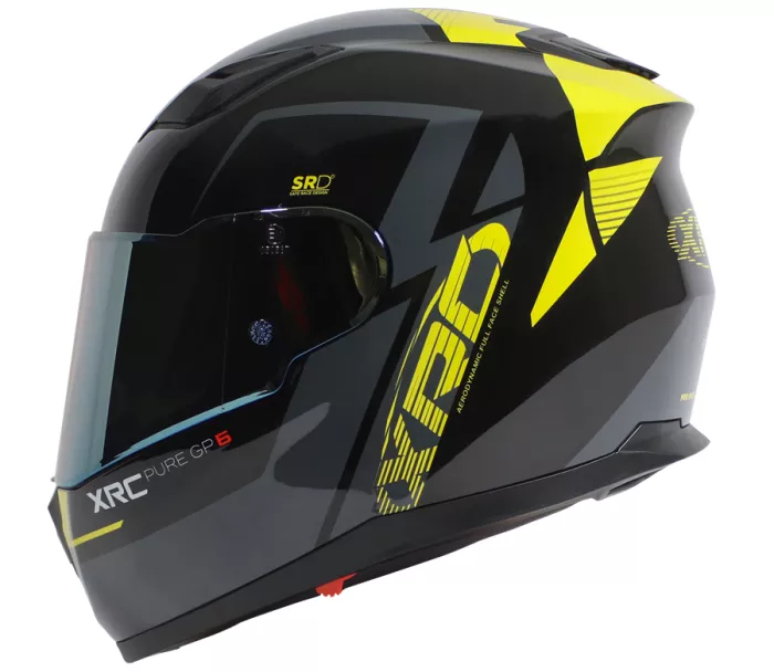 Prilba na motorku RC Pure GP 6 black/yellow fluo